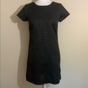 dress • short sleeve • black shimmer